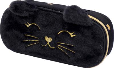 Пенал ASTRABAG, AC6 FLUFFY KITTY BLACK